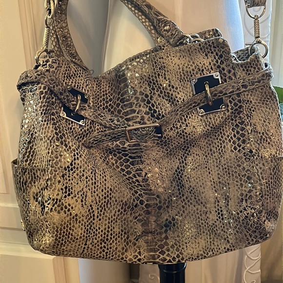 snakeskin leather bag - Picture 1 of 16